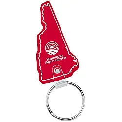 New Hampshire Soft Keychain - Translucent