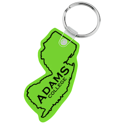 New Jersey Soft Keychain - Translucent