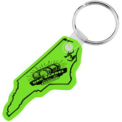 North Carolina Soft Keychain - Translucent