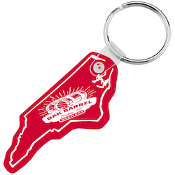 North Carolina Soft Keychain - Translucent