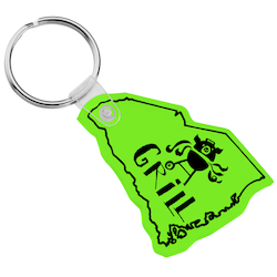 South Carolina Soft Keychain - Translucent