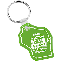 Wisconsin Soft Keychain - Translucent