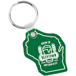 Wisconsin Soft Keychain - Translucent