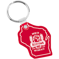 Wisconsin Soft Keychain - Translucent