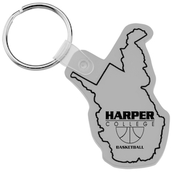 West Virginia Soft Keychain - Opaque