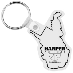 West Virginia Soft Keychain - Opaque