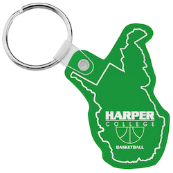 West Virginia Soft Keychain - Opaque