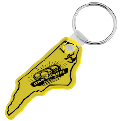 North Carolina Soft Keychain - Opaque