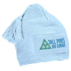 Diamond Knit Pom Pom Beanie