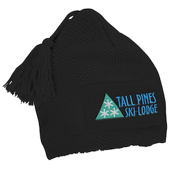 Diamond Knit Pom Pom Beanie