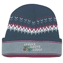 Chevron Heavyweight Beanie with Cuff