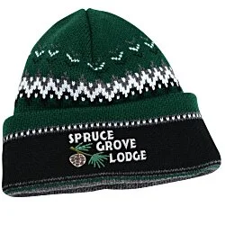 Chevron Heavyweight Beanie with Cuff