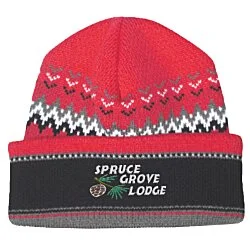 Chevron Heavyweight Beanie with Cuff