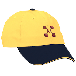 Brushed Cotton Twill Sandwich Cap - Two Tone