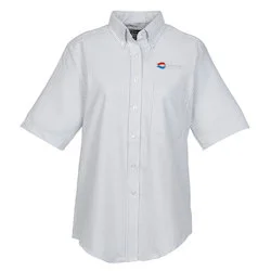 Easy Care Short Sleeve Stripe Oxford Shirt - Ladies'