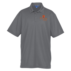 Reflective Accent Pinpoint Mesh Polo - Men's