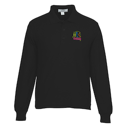 Soft-Blend Double-Tuck Long Sleeve Polo
