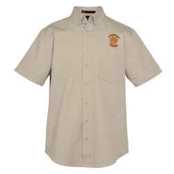 Foundation Teflon Treated Short Sleeve Cotton Shirt - Men's