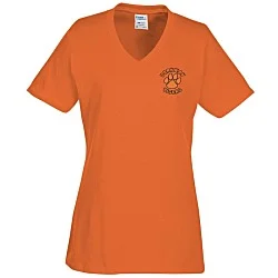 Port Classic 5.4 oz. V-Neck T-Shirt - Ladies' - Colors - Embroidered