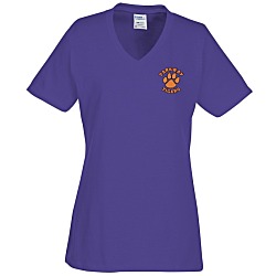 Port Classic 5.4 oz. V-Neck T-Shirt - Ladies' - Colors - Embroidered