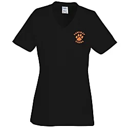 Port Classic 5.4 oz. V-Neck T-Shirt - Ladies' - Colors - Embroidered