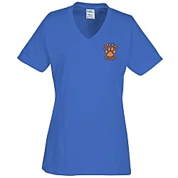 Port Classic 5.4 oz. V-Neck T-Shirt - Ladies' - Colors - Embroidered