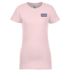 4.3 oz. Ringspun Cotton T-Shirt - Ladies' - Embroidered
