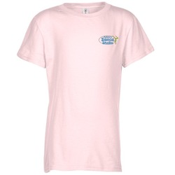 4.3 oz. Ringspun Cotton T-Shirt - Girls' - Embroidered