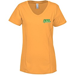 Adult Performance Blend V-Neck T-Shirt - Ladies' - Embroidered