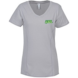 Adult Performance Blend V-Neck T-Shirt - Ladies' - Embroidered