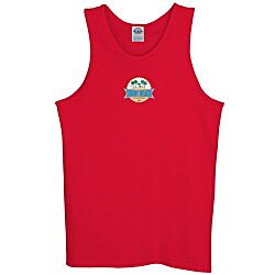 Adult 5.2 oz. Cotton Tank Top - Embroidered