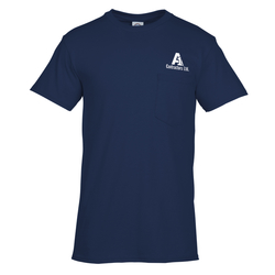 Adult 6 oz. Cotton Pocket T-Shirt - Screen