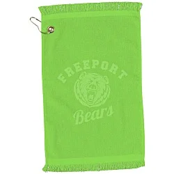 Fringed Golf Towel - 18" x 11" - Color