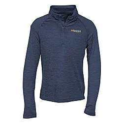Space-Dyed 1/4-Zip Performance Pullover - Youth - Embroidered