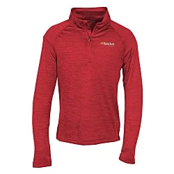 Space-Dyed 1/4-Zip Performance Pullover - Youth - Embroidered
