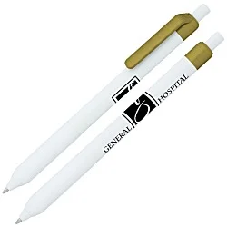 Alamo Pen - White - Metallic