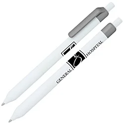 Alamo Pen - White - Metallic