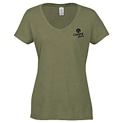 Optimal Tri-Blend V-Neck T-Shirt - Ladies' - Screen
