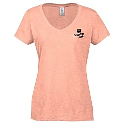 Optimal Tri-Blend V-Neck T-Shirt - Ladies' - Screen