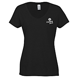 Optimal Tri-Blend V-Neck T-Shirt - Ladies' - Screen