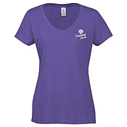 Optimal Tri-Blend V-Neck T-Shirt - Ladies' - Screen