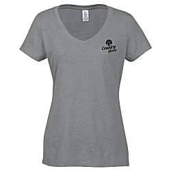 Optimal Tri-Blend V-Neck T-Shirt - Ladies' - Screen