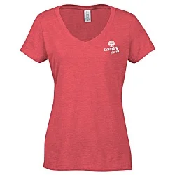 Optimal Tri-Blend V-Neck T-Shirt - Ladies' - Screen