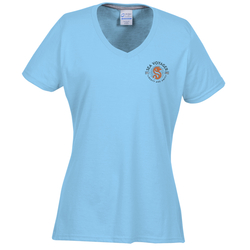 Principle Performance Blend Ladies' V-Neck T-Shirt - Colors - Embroidered