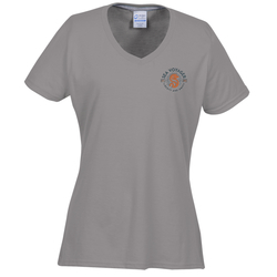 Principle Performance Blend Ladies' V-Neck T-Shirt - Colors - Embroidered