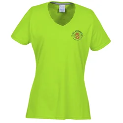 Principle Performance Blend Ladies' V-Neck T-Shirt - Colors - Embroidered