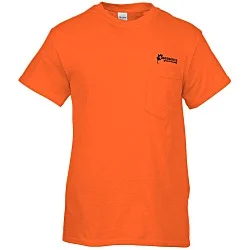 Gildan 5.3 oz. Cotton T-Shirt with Pocket - Men's - Screen