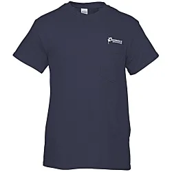 Gildan 5.3 oz. Cotton T-Shirt with Pocket - Men's - Screen