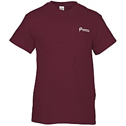 Gildan 5.3 oz. Cotton T-Shirt with Pocket - Men's - Screen