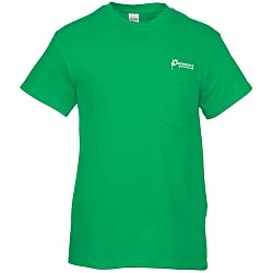 Gildan 5.3 oz. Cotton T-Shirt with Pocket - Men's - Screen